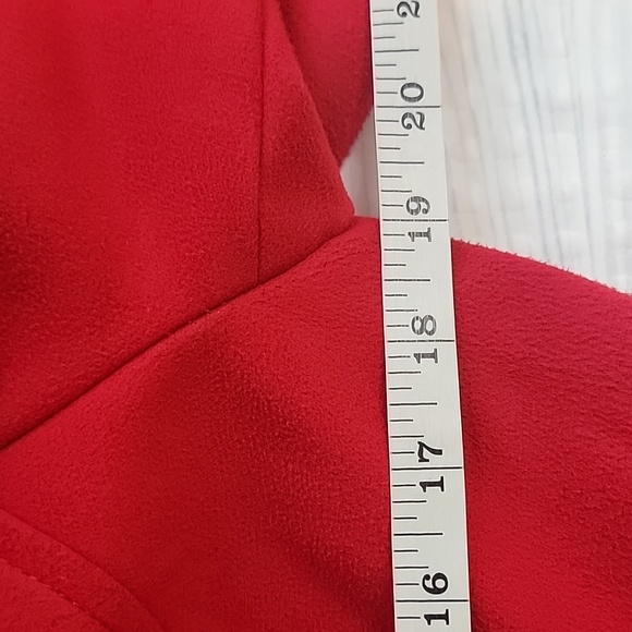 Pink Envelope Red Double-Breasted Coat Womens Size M - Picture 11 of 12